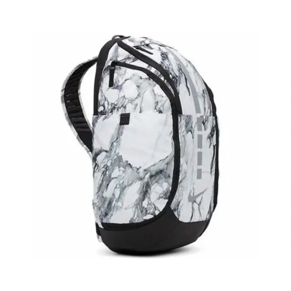RARE Nike Hoops Elite Pro Backpack Marbled White Silver Basketball Backpack